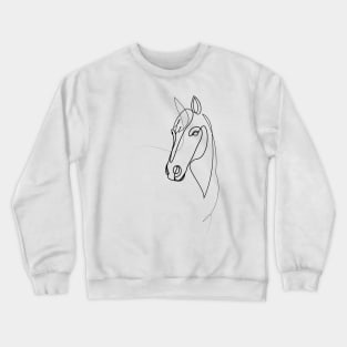 One line horse - Fiducia Crewneck Sweatshirt